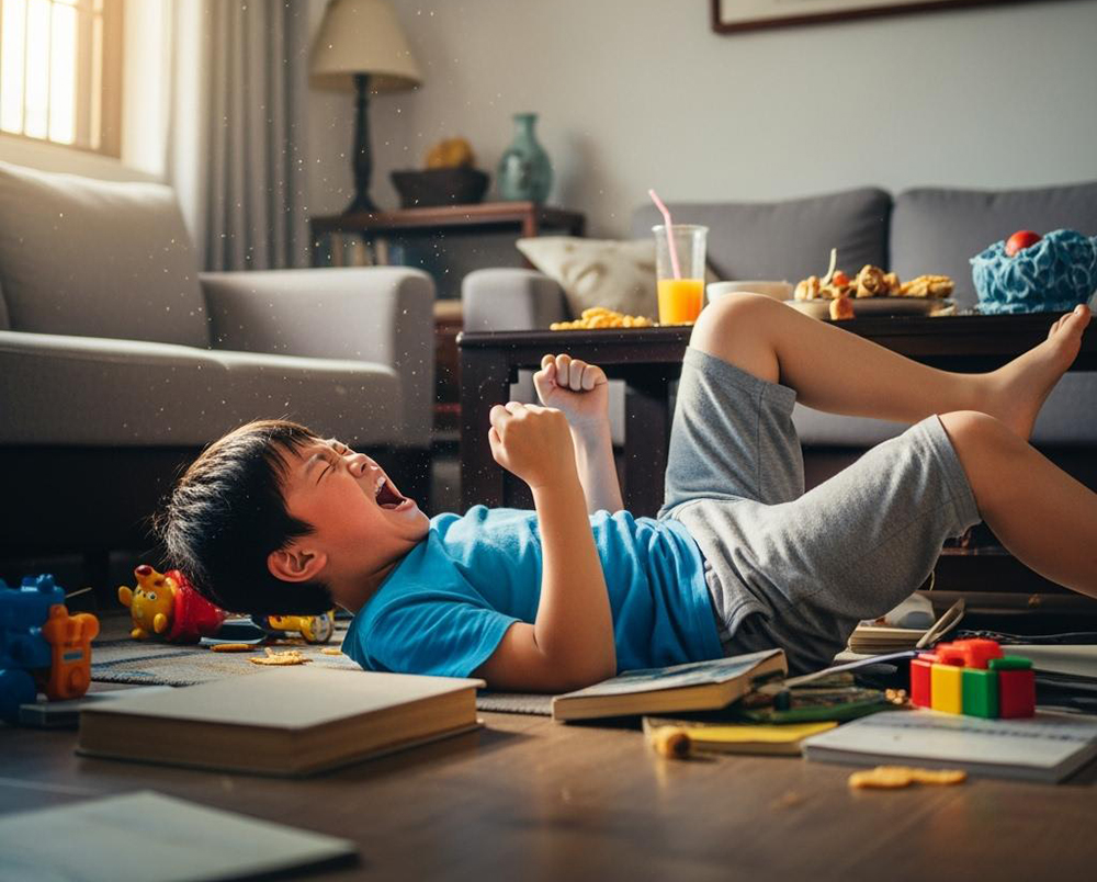 孩子动不动就发脾气,家长应该怎么办?