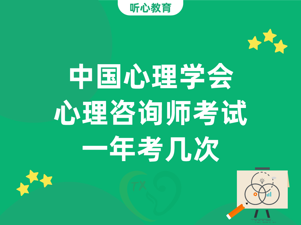 中国心理学会心理咨询师考试一年考几次？天津考点在哪？