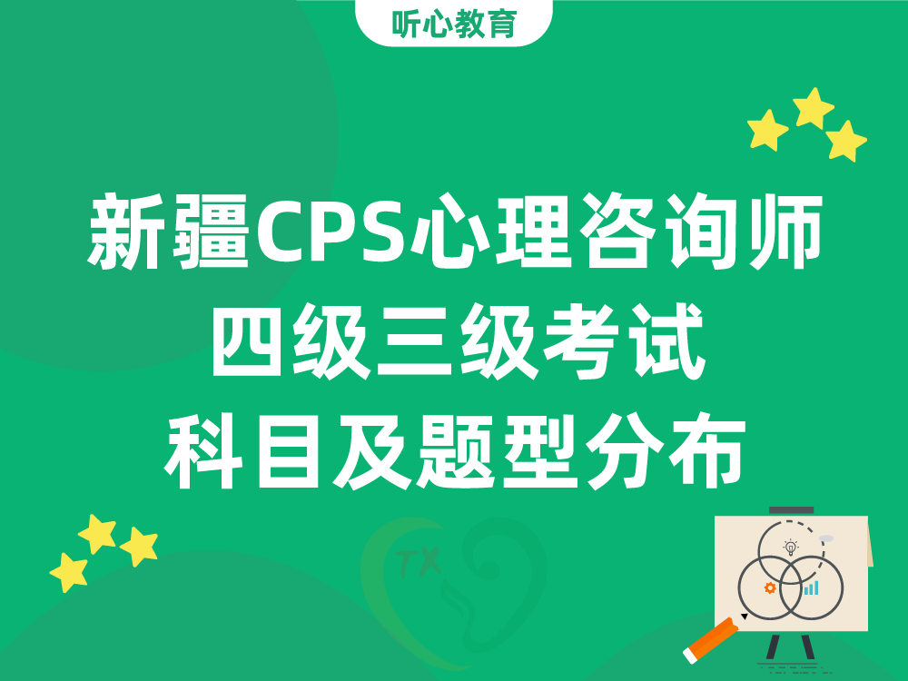 新疆CPS心理咨询师四级三级考试科目及题型分布