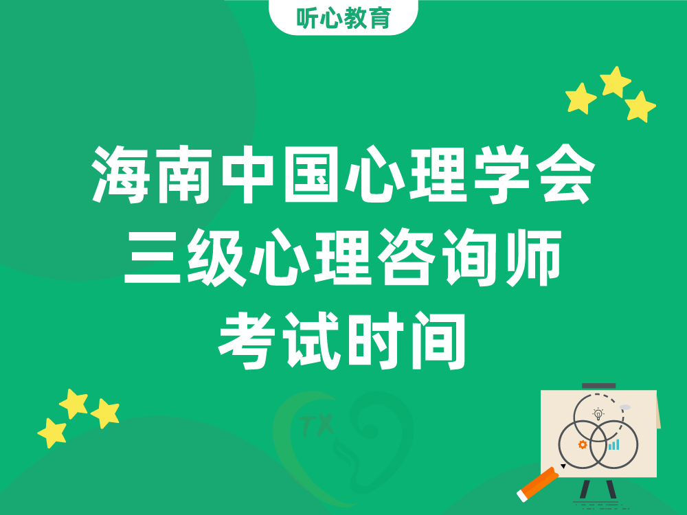 2026年海南中国心理学会三级心理咨询师考试时间